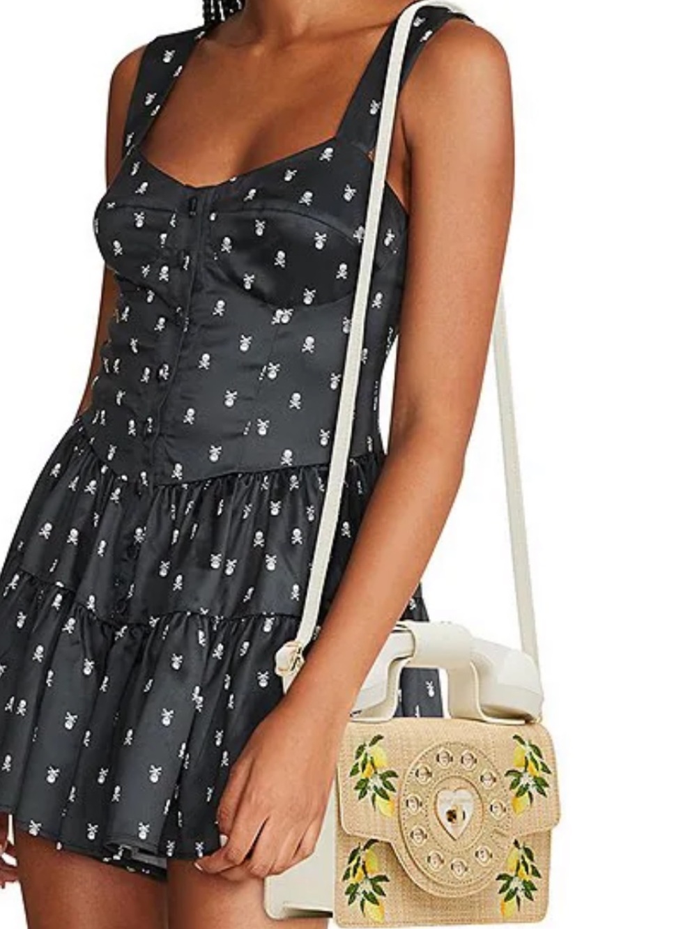 BETSY JOHNSON PUCKER UP PHONE BAG NATURAL - Picture 2 of 9